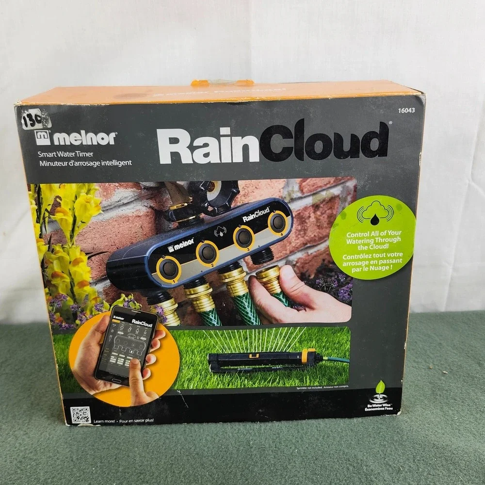 Melnor RainCloud Smart Water Timer 4-Zone Irrigation Control 16043 Valve